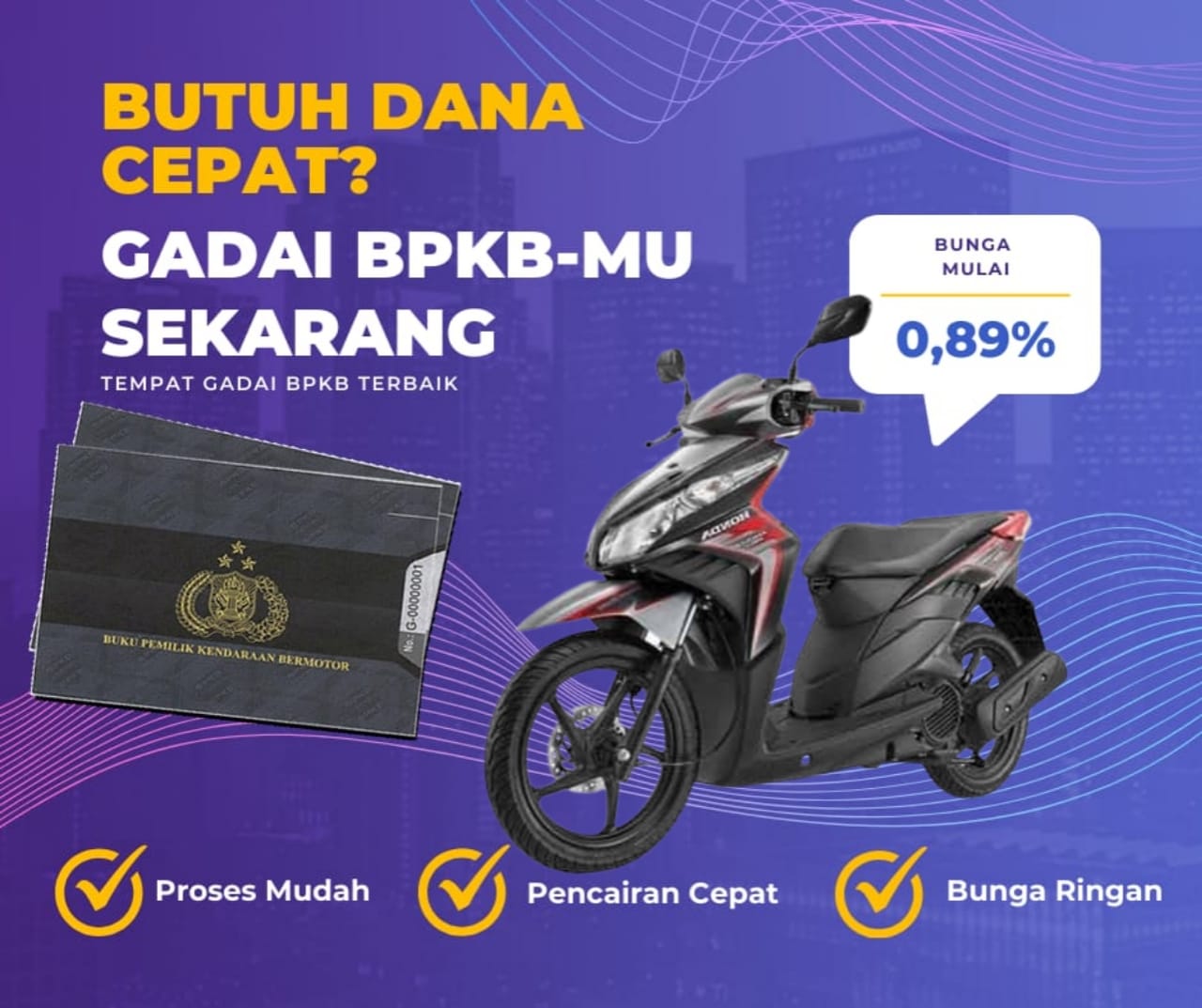 Kredit Jaminan Bpkb Motor Honda Vario Techno Fi Dapat Dana Berapa? Seperti Ini Simulasinya